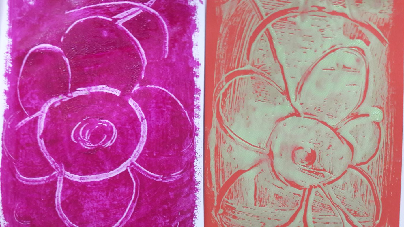 fleurs peinture bébé