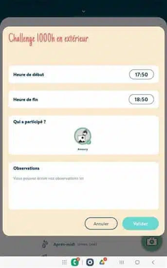 Chaperons&Vous2 1000h en extérieur